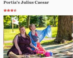In addition to her work in films and television series, she also showed her acting talent at the theatre including her appearance in Portia's Julius C